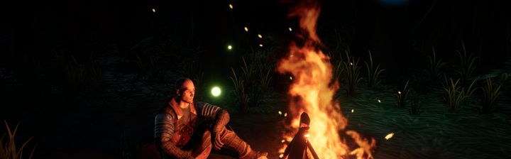 By the fire